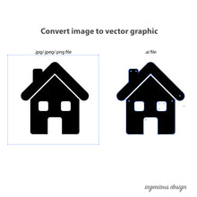 Load image into Gallery viewer, AW01-001 Convert scanned image to vector artwork | vector-based graphics
