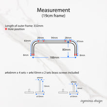 Load image into Gallery viewer, H01-0001 Metal frame / hardware for doctor bag (19/23/30/35cm)
