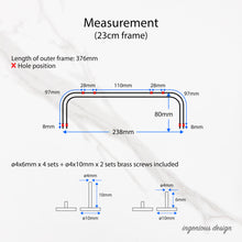 Load image into Gallery viewer, H01-0001 Metal frame / hardware for doctor bag (19/23/30/35cm)
