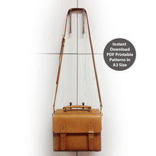 Load image into Gallery viewer, L01-0001 Unisex crossbody leather bag PDF patterns
