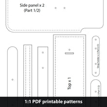 Load image into Gallery viewer, L02-0001 Leather doctor bag for men PDF patterns (Different frame sizes available)
