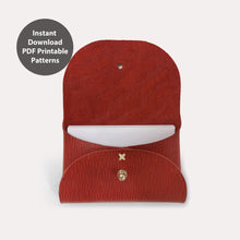 Load image into Gallery viewer, L03-0003 PDF patterns for leather card holder
