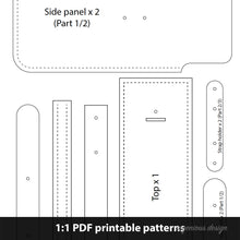 Load image into Gallery viewer, L03-0007 Leather pouch / purse PDF patterns
