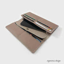 Load image into Gallery viewer, L03-0008 PDF patterns for leather wallet / long wallet
