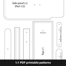 Load image into Gallery viewer, L03-0008 PDF patterns for leather wallet / long wallet
