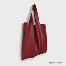 Load image into Gallery viewer, L05-0001 PDF patterns for leather tote bag / shopping bag
