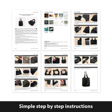 Load image into Gallery viewer, L05-0003 PDF patterns for small leather tote bag
